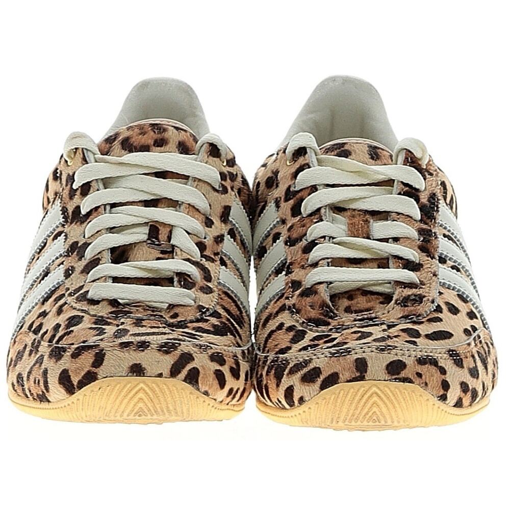 Adidas Samba Women Size 9 Leopard Animal Print Pony Hair Sneakers White Stripes - Picture 5 of 6